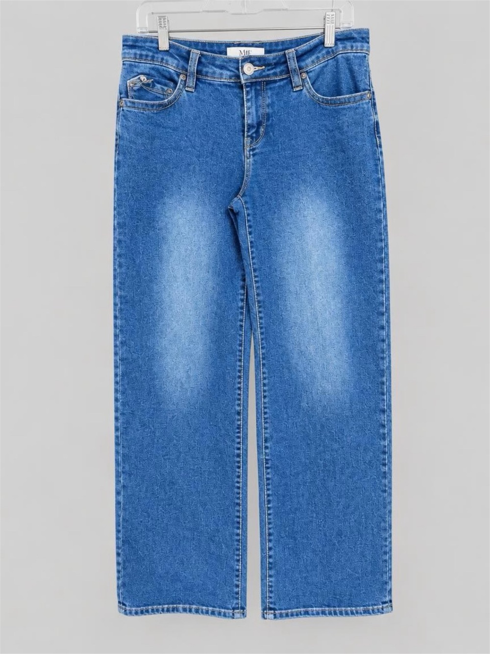 YMI Women's Wide Leg Jeans in Blue Wash